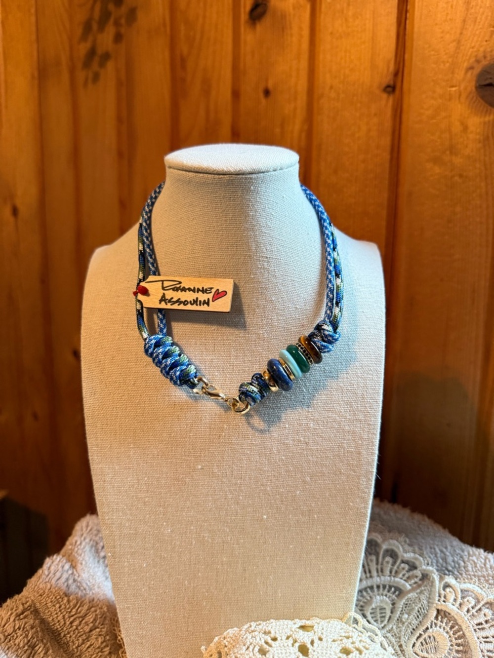 Roxanne Assoulin New Denim Happy Cord Necklace